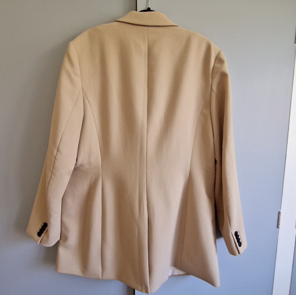 H&M Blazer UK 18 Stone beige neutral brand new - Picture 2 of 2